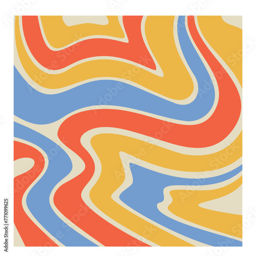 Retro Psychedelic Pattern Background