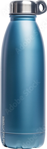 Blue steel reusable water bottle