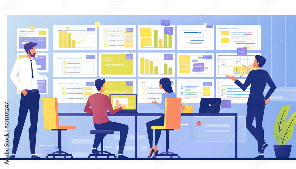 Agile Development Process: Depict the agile methodology in software development, emphasizing adaptability and continuous improvement Agile Development Process: Depict the agile methodology in software development, emphasizing adaptability and continuous improvement