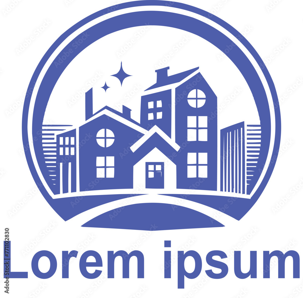 Fototapeta premium vector real estate logo design 