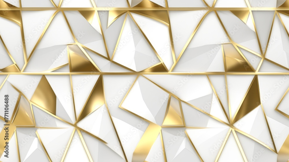 Modern and stylish abstract design poster with golden lines and white geometric pattern Modern and stylish abstract design poster with golden lines and white geometric pattern