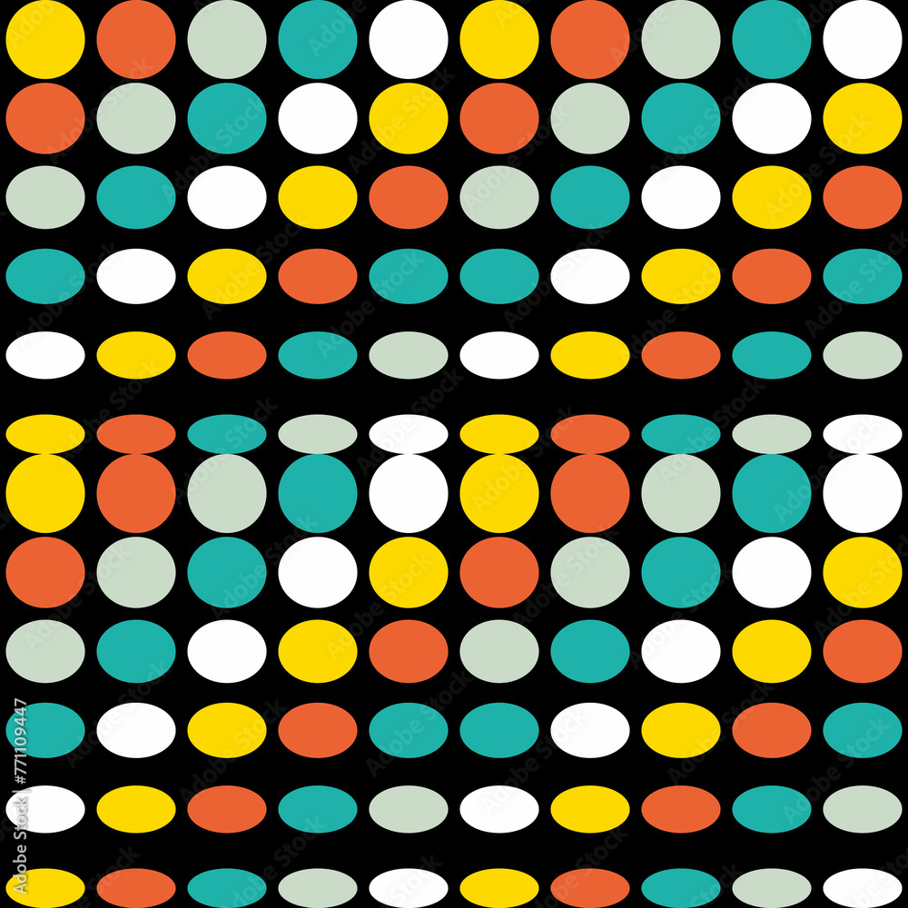Abstract round shapes seamless pattern. Primitive background print for tee, paper, textile and fabric. Brutal illustration for decor and design. Abstract round shapes seamless pattern. Primitive background print for tee, paper, textile and fabric. Brutal illustration for decor and design.