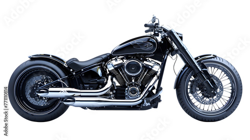  "Powerful Heavy Bike PNG: Robust Motorcycle Isolated on White | Transparent Background" hand edited generative AI