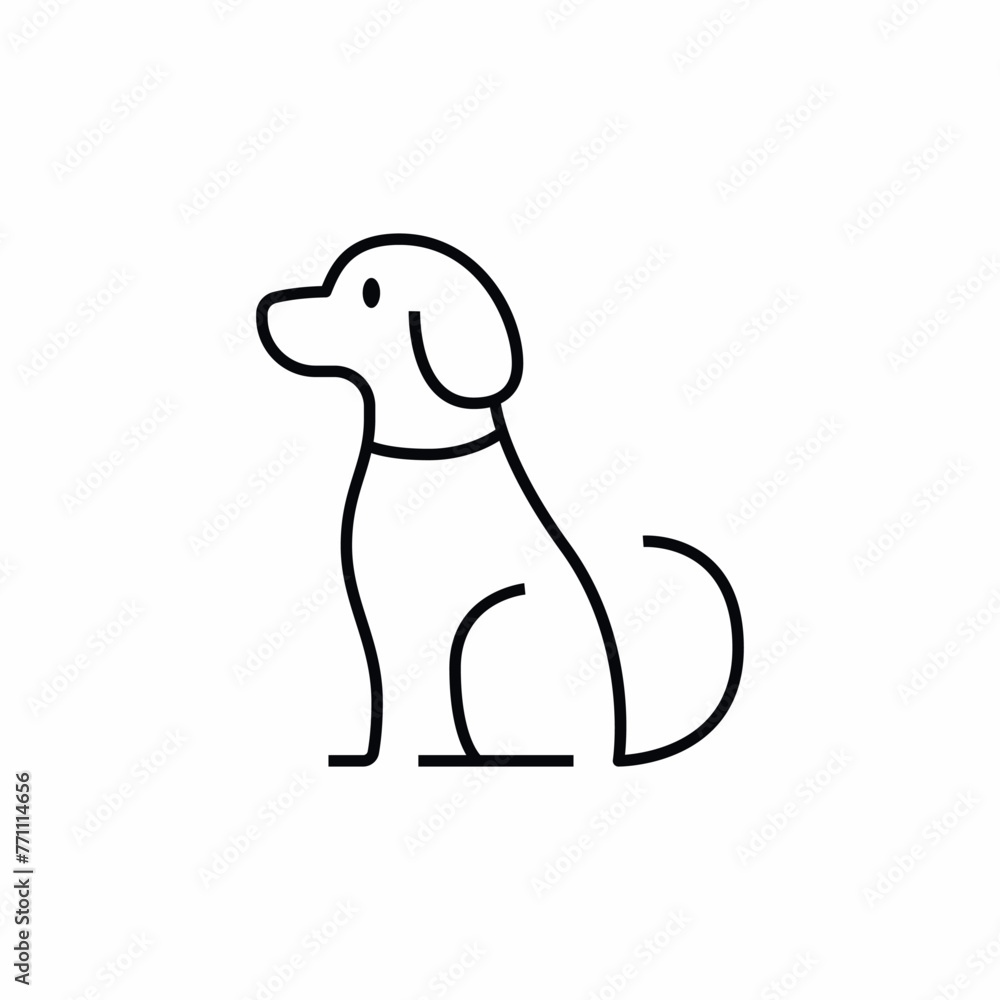 Dog Pet Animal icon vector