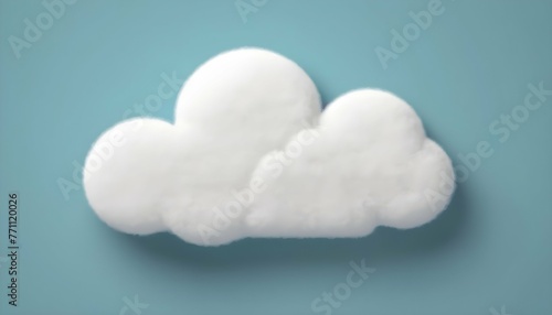 a-basic-cloud-icon-with-fluffy-contours- 3 photo