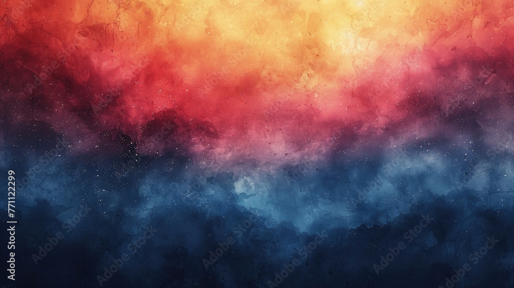 Abstract celestial cloudscape in vibrant hues, Concept of creativity, dreamscape, and the beauty of the universe

