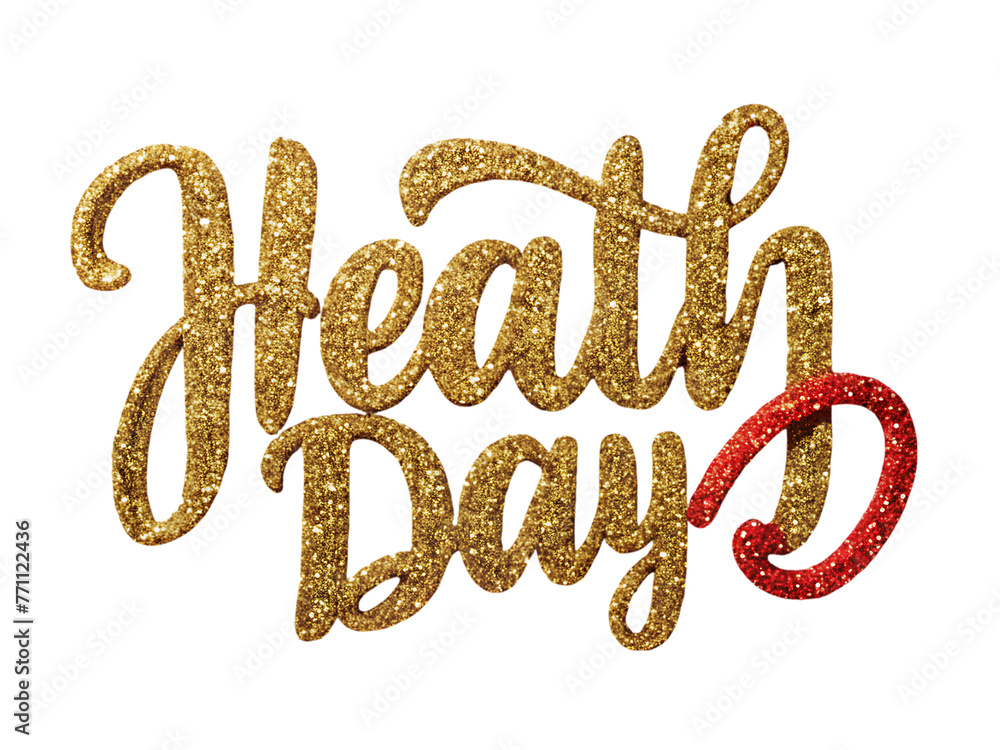 Health day lettering Health day lettering