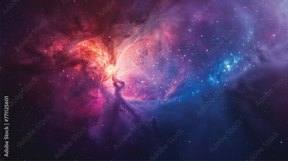 Nebula and galaxies in space. Abstract cosmos galaxy background - obrazy, fototapety, plakaty 
