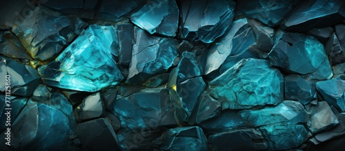 Blue stone texture. Abstract background.