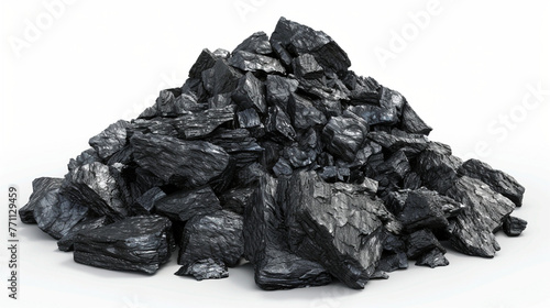 Pile of black coal