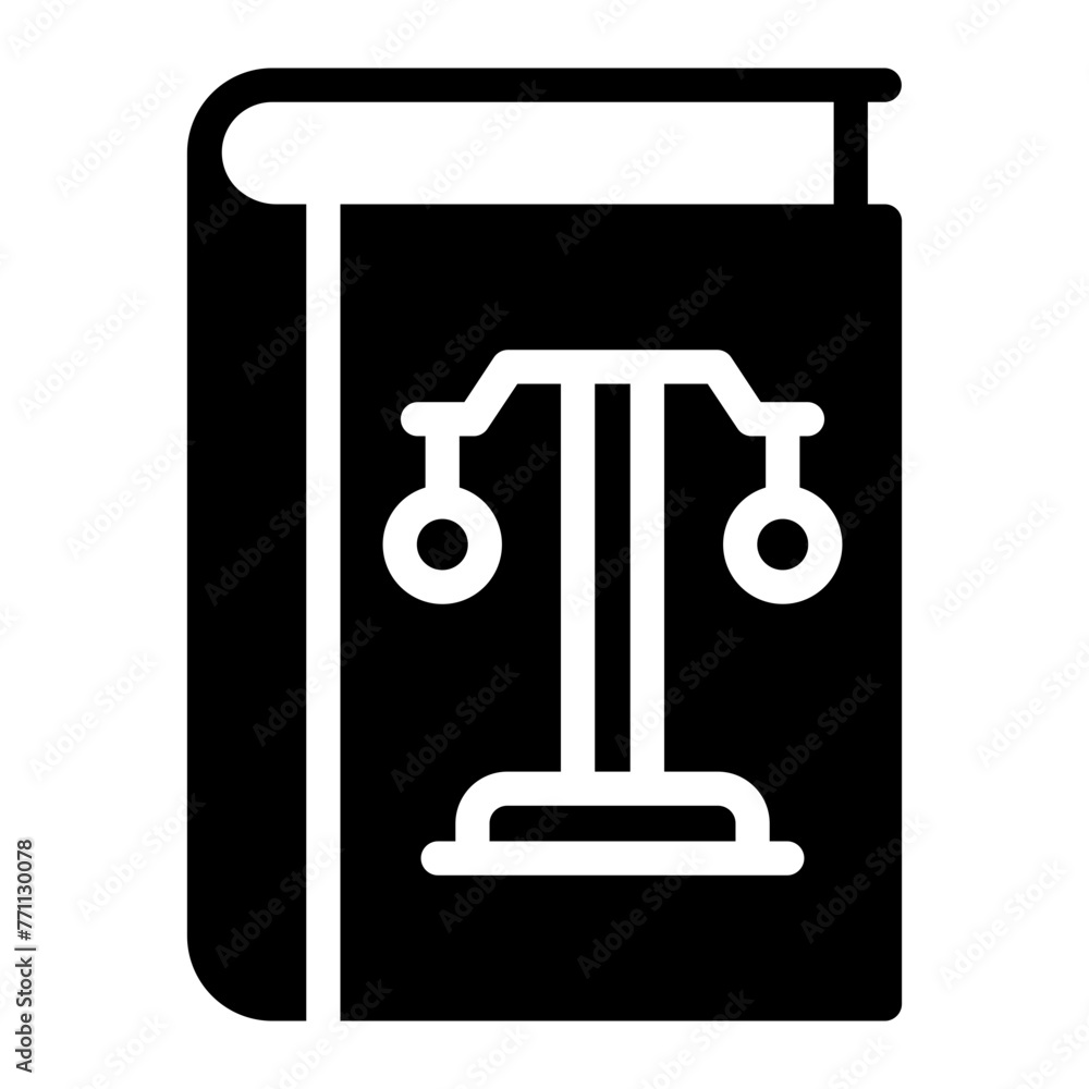 law book glyph icon law book glyph icon