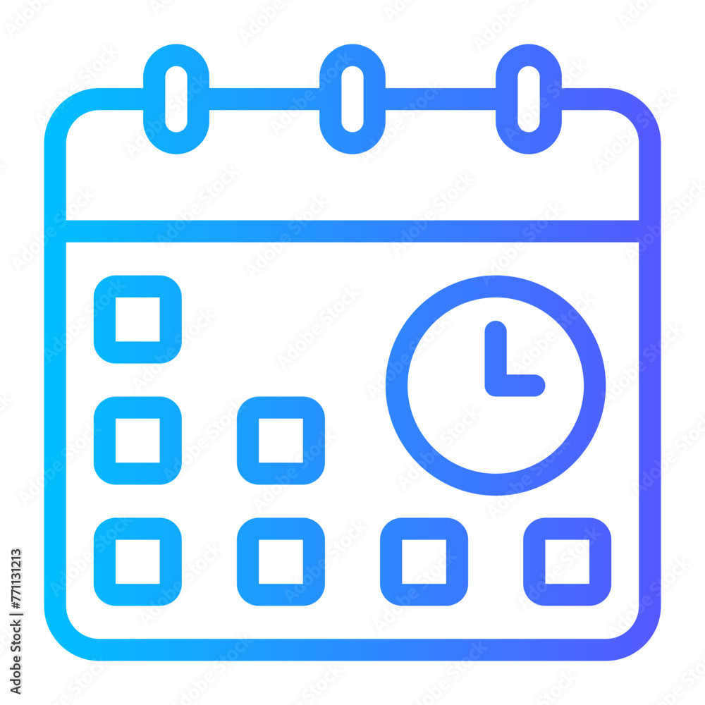 schedule gradient icon schedule gradient icon