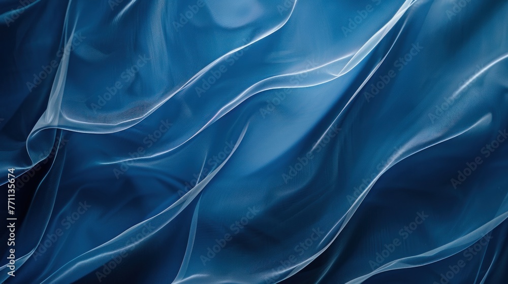 Abstract Blue fabric wave Background Abstract Blue fabric wave Background