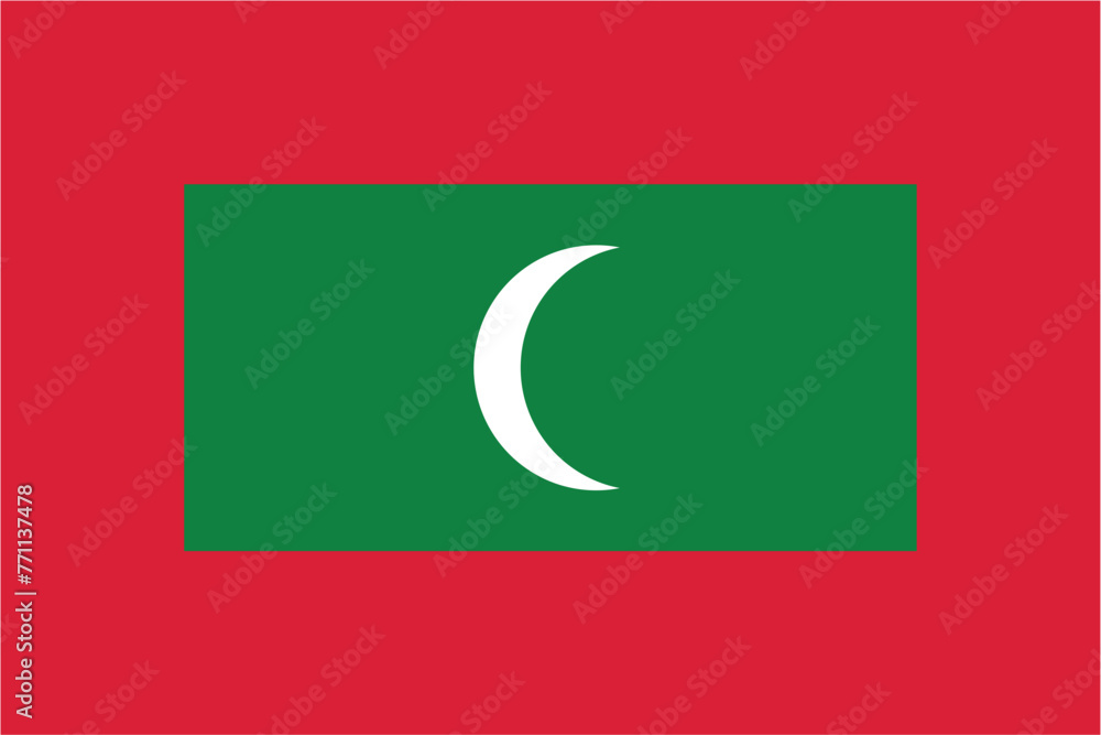 Flag of Maldives, brush stroke background Flag of Maldives, brush stroke background
