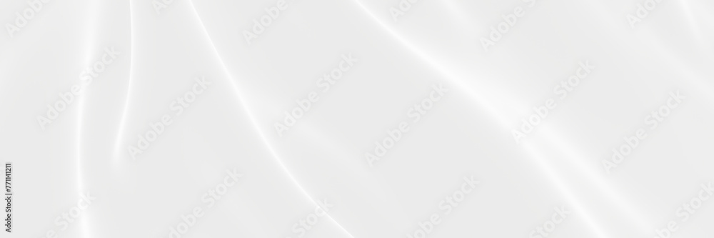 Abstract wavy white cloth background.