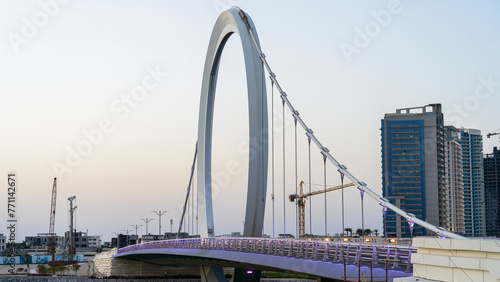 Suspension Qetaifan Island Bridge in Qatar © MSM
