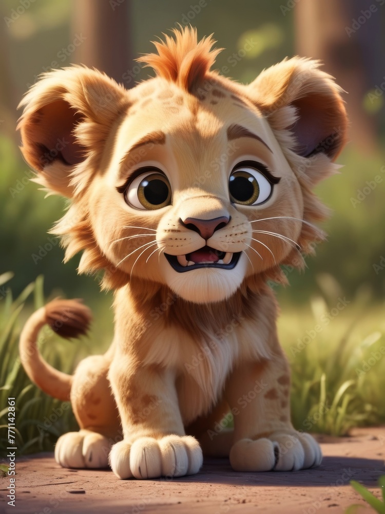 cute baby lion cartoon animation cute baby lion cartoon animation