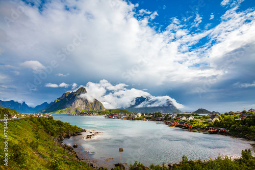 Lofoten is an archipelago in the county of Nordland, Norway. photo