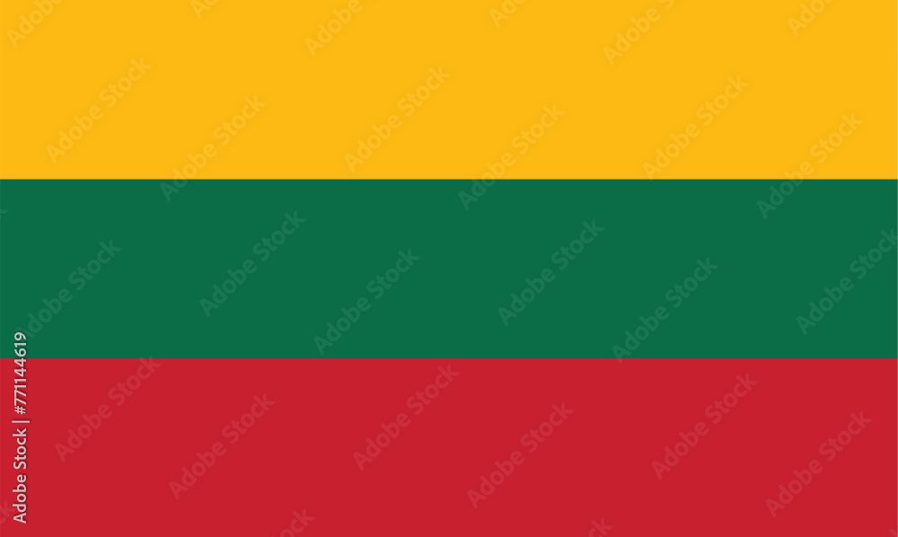 Flag of Lithuania, brush stroke background Flag of Lithuania, brush stroke background
