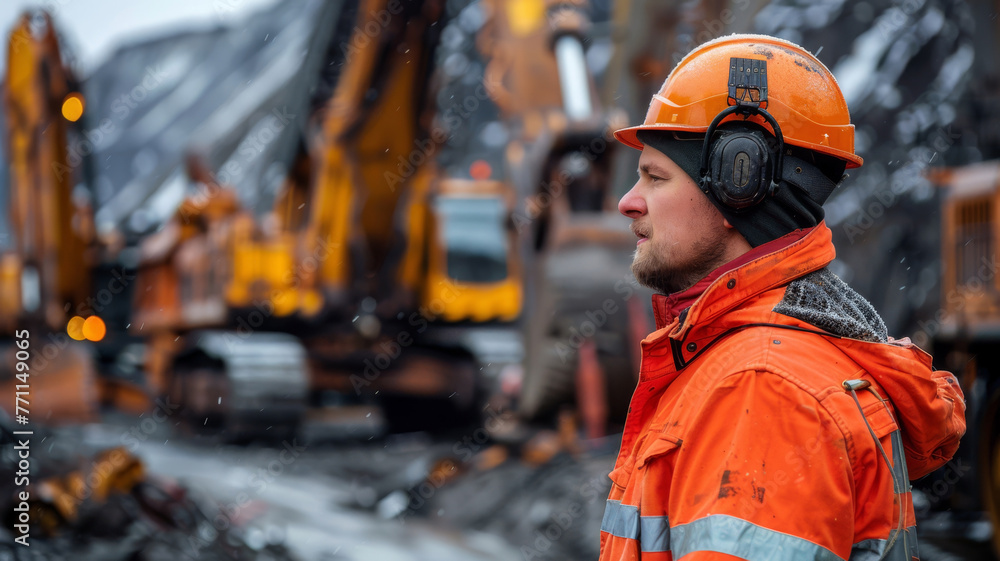 Safety inspection at a mining site with focus on equipment and procedures Safety inspection at a mining site with focus on equipment and procedures