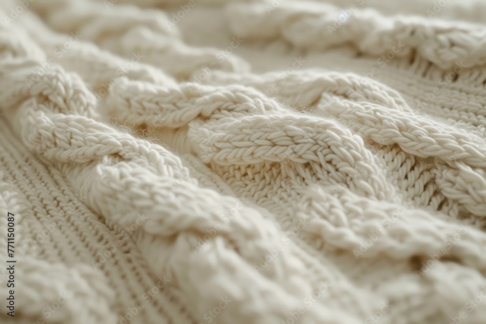 Soft knit texture, delicate loops and stitches, cozy and inviting Soft knit texture, delicate loops and stitches, cozy and inviting