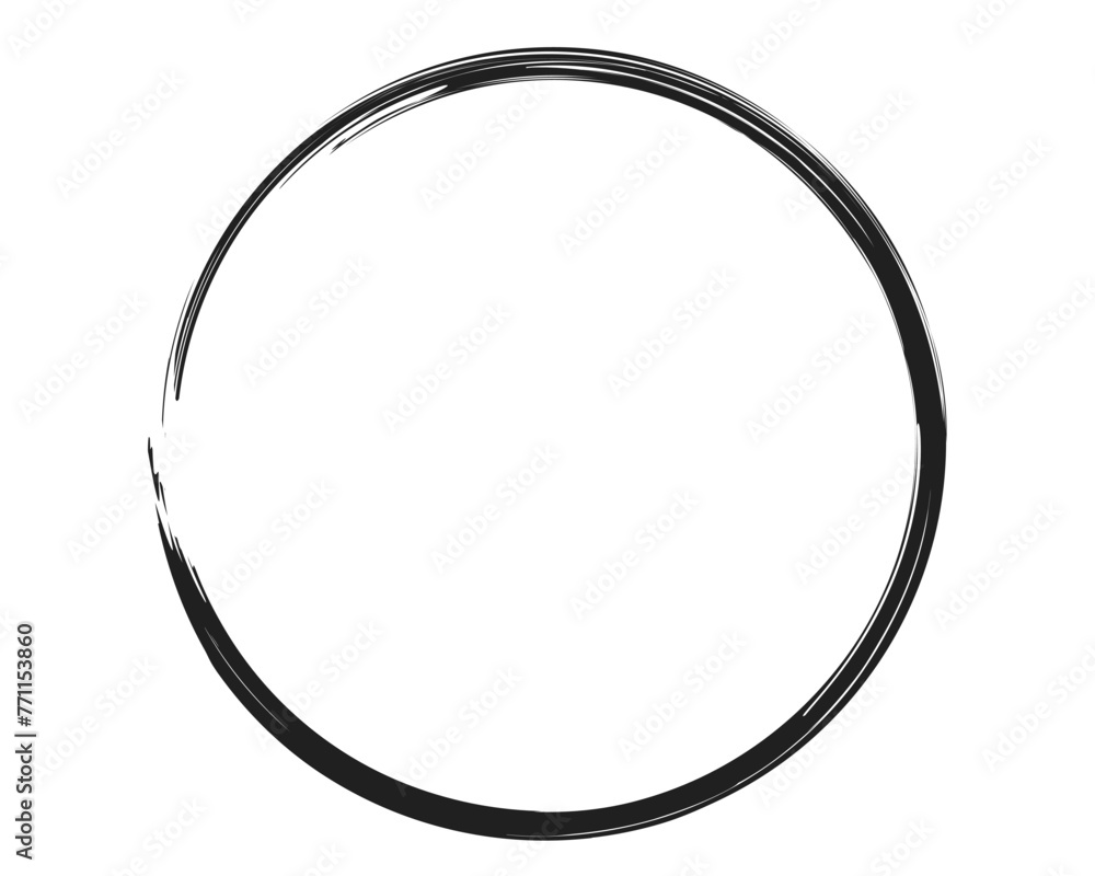 Paintbrush stroke, paint circle element, Round circular banner frames and border Paintbrush stroke, paint circle element, Round circular banner frames and border