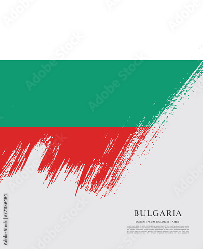 Vector illustration design of Bulgaria flag layout