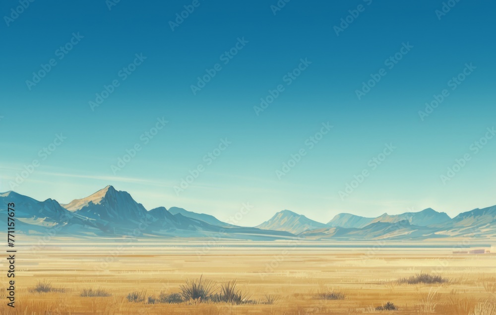 Blue sky yellow sand scenery background picture