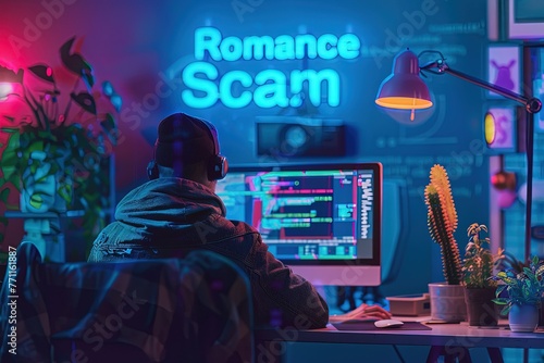 Digital Deception: Romance Scam Exposed,Love Lure: The Cybercrime of Romance Scams © ChickyKai