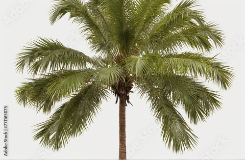 Asian Palmyra palm  cut out on white background