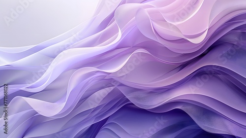 Wallpaper Mural Luxurious white and purple satin fabric flows in elegant waves, capturing a sense of opulence and sophistication in its dynamic texture. Torontodigital.ca