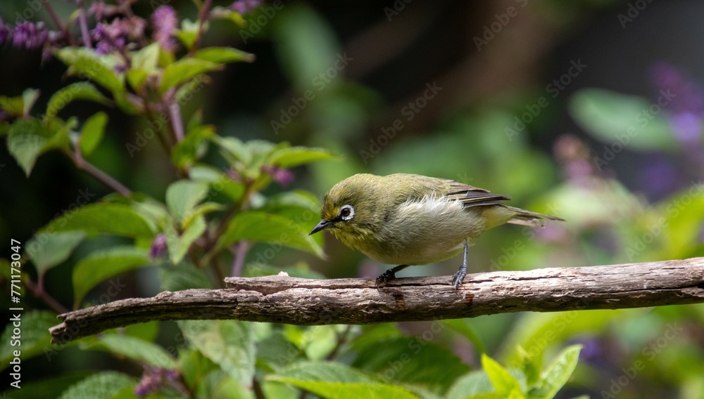 The Cape white-eye is a common visitor to urban gardens in South Africa