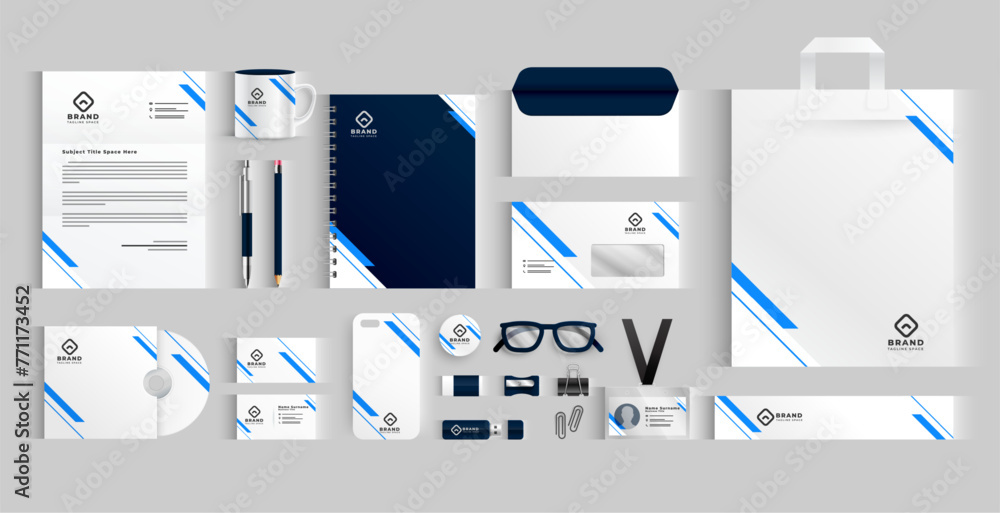 set of modern business stationery banner for corporate identity set of modern business stationery banner for corporate identity
