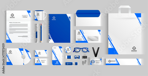 set of professional business stationery template for corporate identity