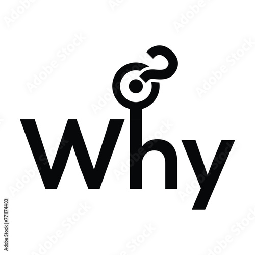 Seeking Reasons: Why Icon. Question reasons with this 'why' icon, ideal for illustrating curiosity and understanding motives.