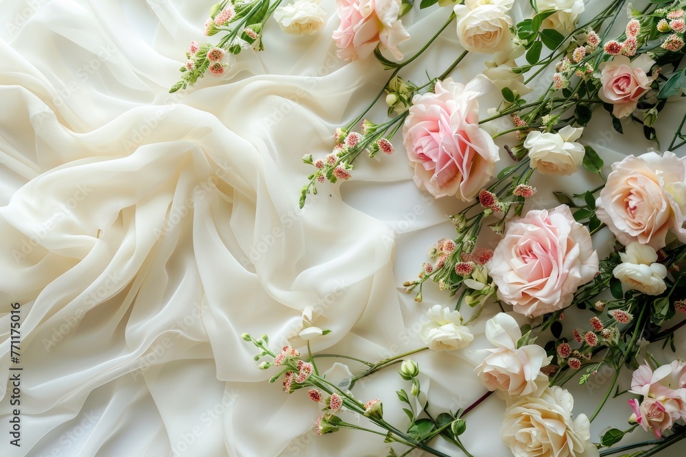 Lush floral arrangement to embellish your invitation backdrop Lush floral arrangement to embellish your invitation backdrop