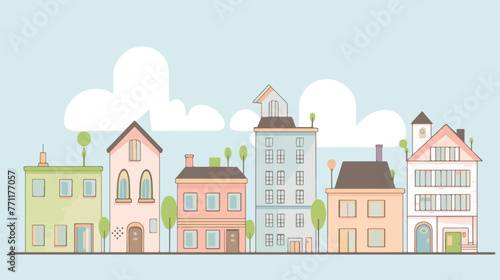 Real estate design over gray background vector illu