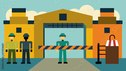 The gates of the factory are guarded by security personnel a visible reminder of the importance of protecting national interests. Inside the