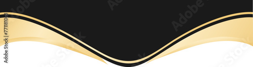 black gold corner border