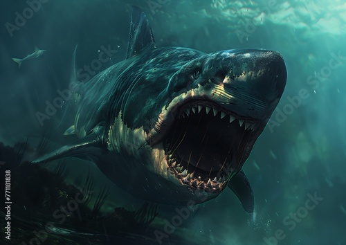 shark mouth open teeth wide quint highly live pathfinder impression drowned anno breathtaking influential photo