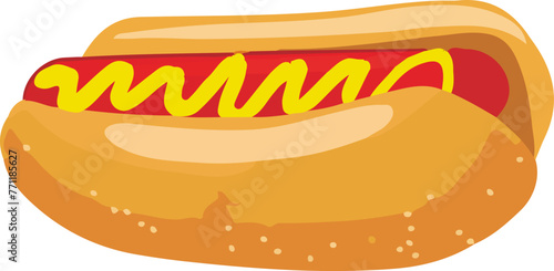 Hot dog illustration