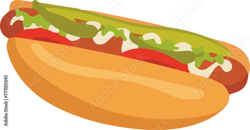Hot dog illustration
