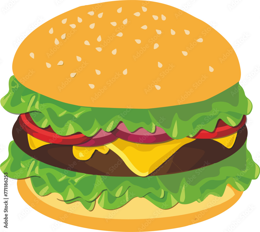 Burger illustration Burger illustration