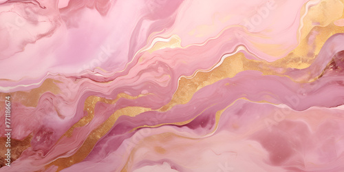 Abstract pink gold marble mix background  © Muhammad