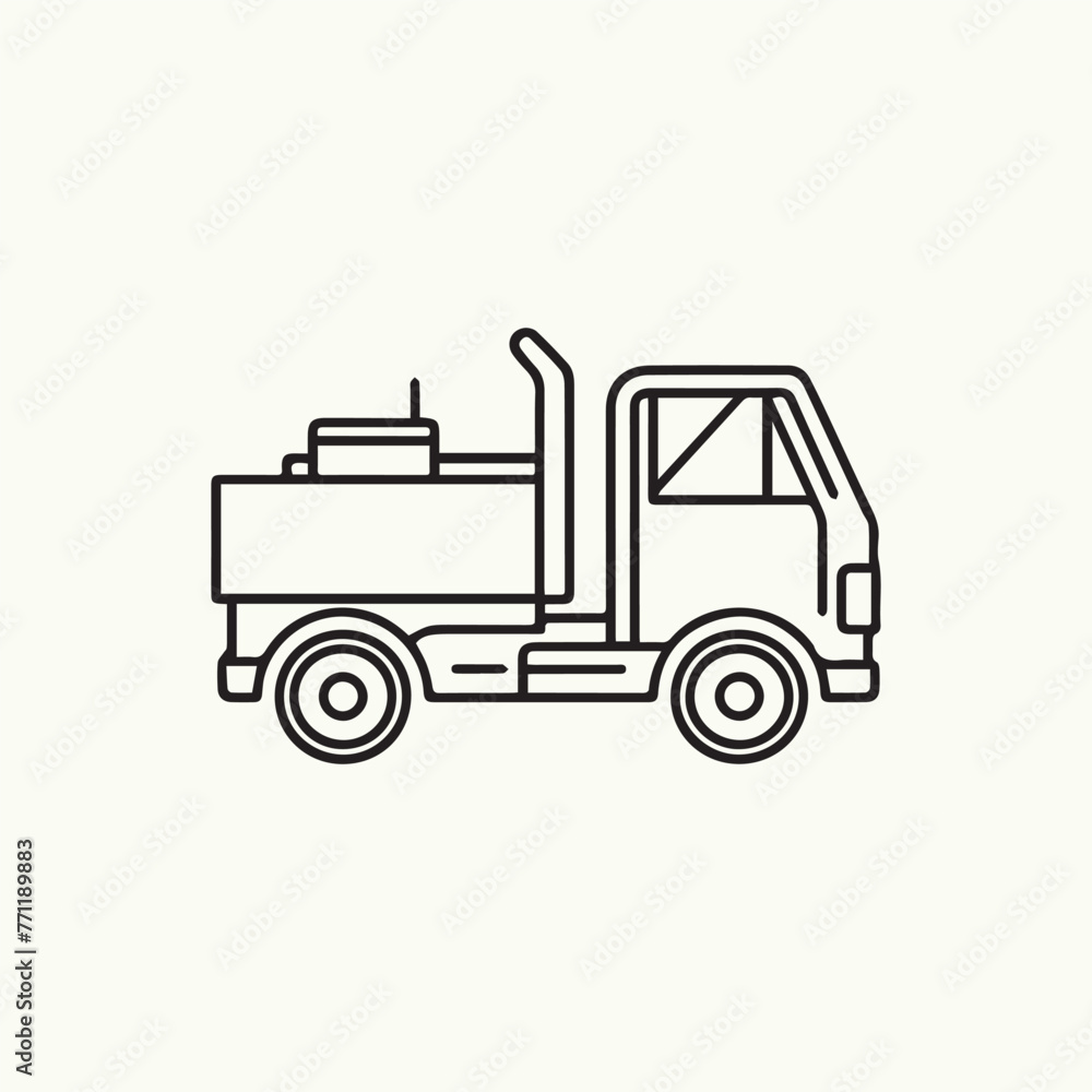 Minimalist Truck Outline Icon, Truck Icon, Vehicle Outline, web and mobile Icon, truck vector illustration Minimalist Truck Outline Icon, Truck Icon, Vehicle Outline, web and mobile Icon, truck vector illustration