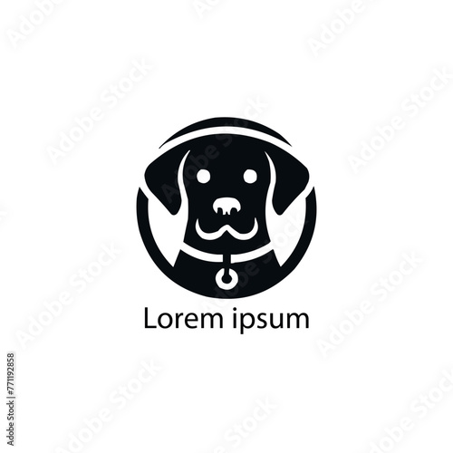 Animal care adopt and rescue pet shop care logo design template for brand or company and other