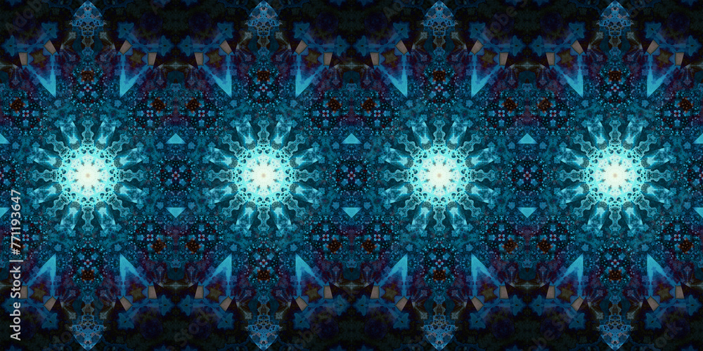 Fototapeta premium Seamless panorama pattern abstraction. The texture is panoramic