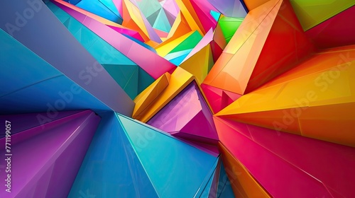 Abstract multi color geometrical background
