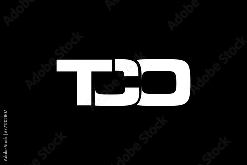 TCO creative letter logo design vector icon illustration