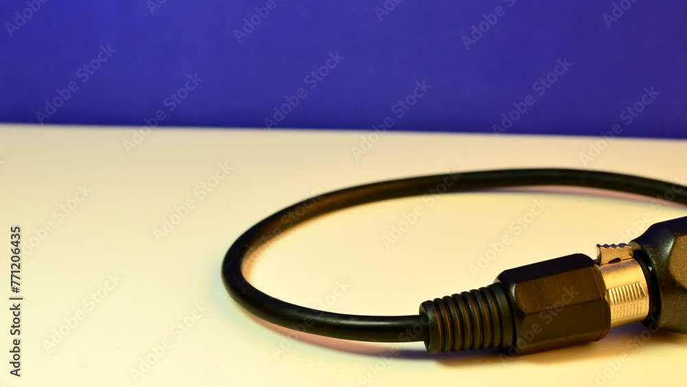 Professional microphone close-up, highlighting its elegance on a smooth surface. Microphone detail on an impeccable base, ready to capture unique sound moments. Professional microphone close-up, highlighting its elegance on a smooth surface. Microphone detail on an impeccable base, ready to capture unique sound moments.